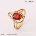 11942 xuping moda dedo ouro 18k capina anéis com pedra